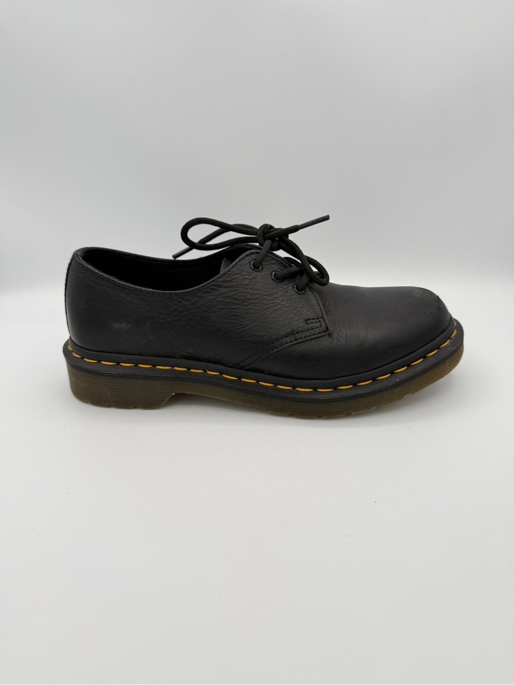 Dr Martens Virginia Black Leather Oxford Shoes Academia 7 Women's
